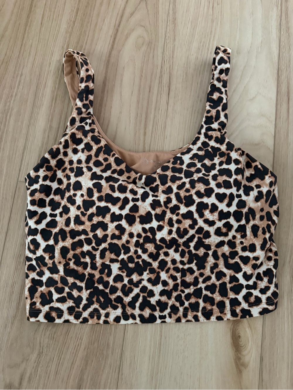 aerie Leopard Print Crop Top - Brown & Black